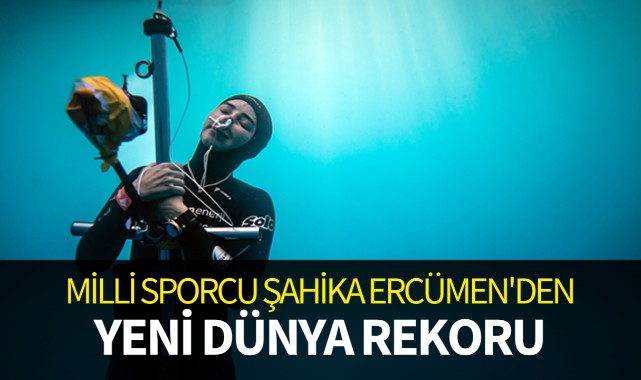 Milli sporcu Şahika Ercümen'den yeni dünya rekoru