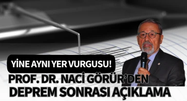 Naci Görür'den deprem sonrası açıklama