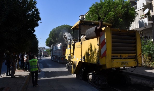 Salihli Site Caddesi'nde asfalt çalışmaları