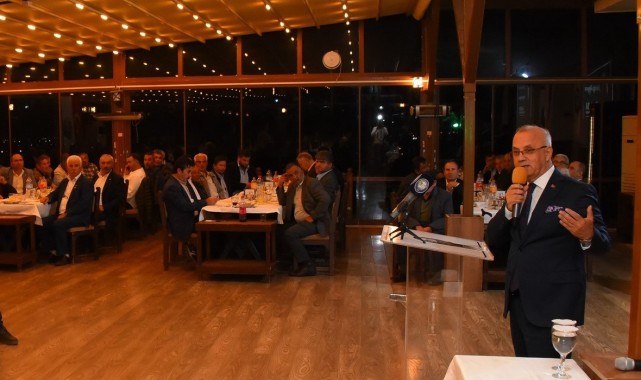 Salihli'de muhtarlar yemekte ağırlandı