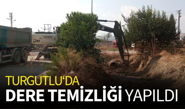 Turgutlu'da dere temizliği yapıldı