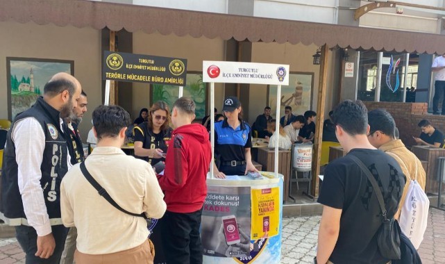 Turgutlu polisinden üniversitesi öğrencilerine bilgilendirme