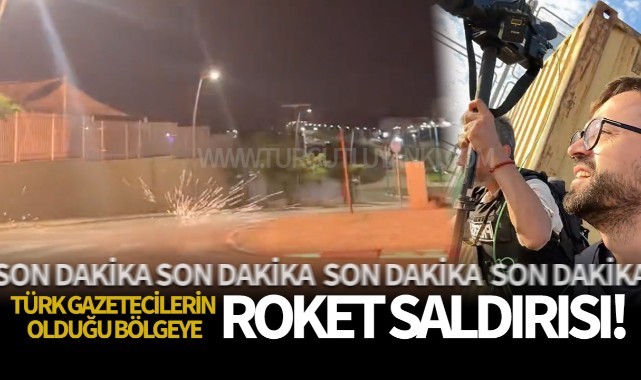 Türk Gazetecilerin Olduğu Bölgeye Roket Saldırısı (TIKLA İZLE)