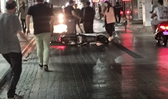 Yola dökülen yağ sürücülere zor anlar yaşattı! 6 motosiklet sürücüsü kaza yaptı