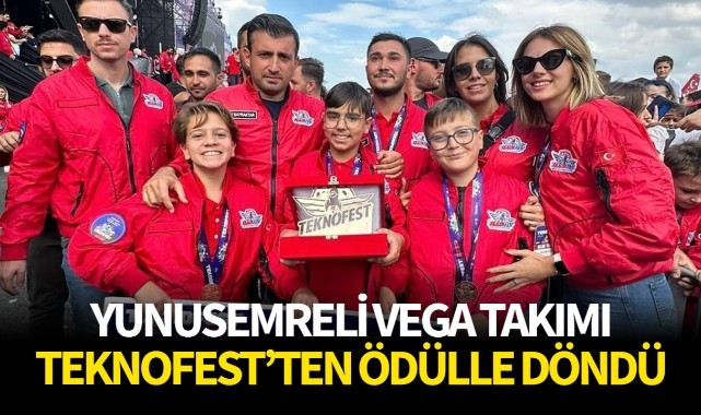 Yunusemreli VEGA takımı TEKNOFEST'ten ödülle döndü