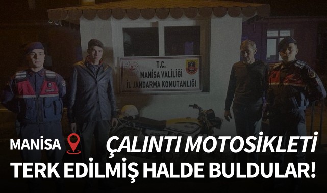 Çalıntı motosikleti terk edilmiş halde buldular!