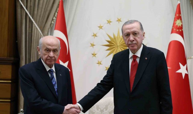 Cumhurbaşkanı Erdoğan, MHP Lideri Bahçeli ile görüştü