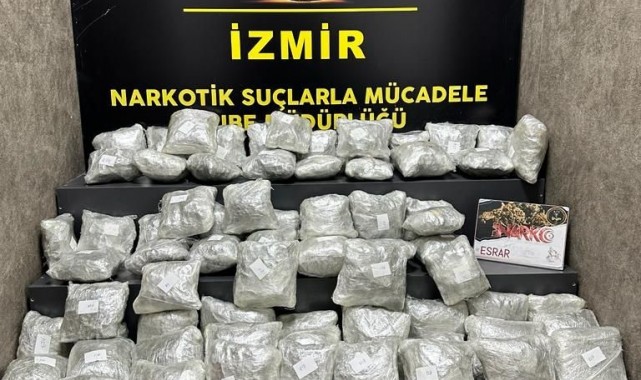 Kargo firmasında yaklaşık 40 kg esrar ele geçirildi!