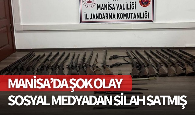Manisa'da şok olay: Sosyal medya üzerinden silah satmış!