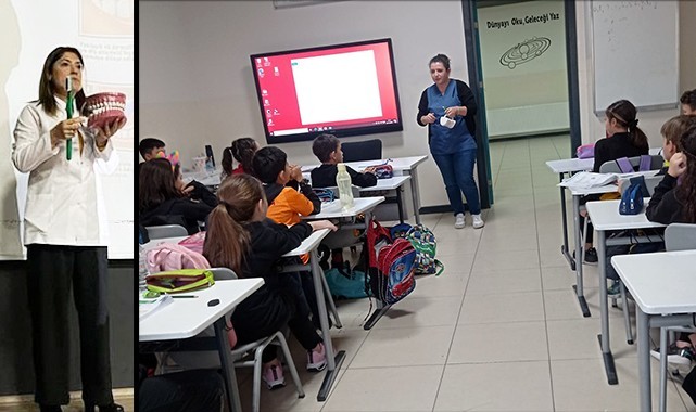 Minik öğrencilere ağız ve diş sağlığının önemi anlatıldı