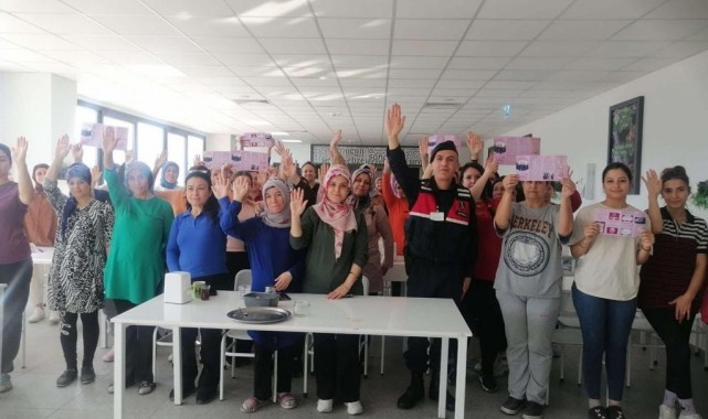 Salihli jandarma OSB'de KADES'i anlattı