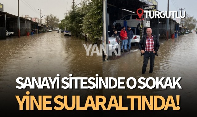 Sanayi sitesinde o sokak yine sular altında!