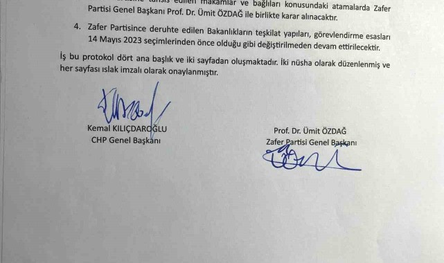Ümit Özdağ, Kemal Kılıçdaroğlu'yla yaptığı "protokolü" açıkladı