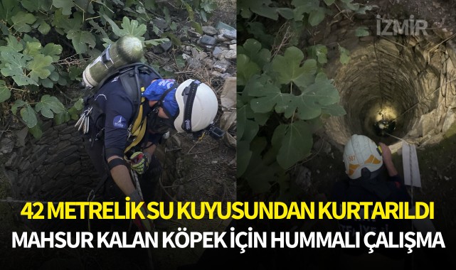 42 metrelik su kuyusunda hummalı çalışma!