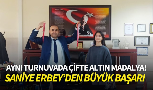 Aynı turnuvada çifte altın madalya!