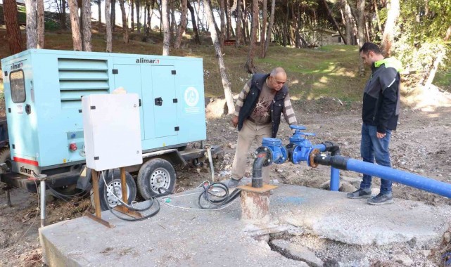 Demirci'nin 1,5 kilometrelik içme suyu terfi hattı tamamlandı