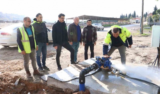 Demirci'nin içme suyu terfi hattı çalışmaları tamamlandı