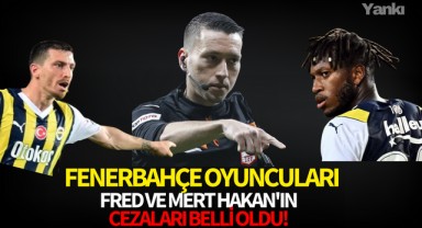 Fenerbahçe oyuncuları Fred ve Mert Hakan'ın cezaları belli oldu!