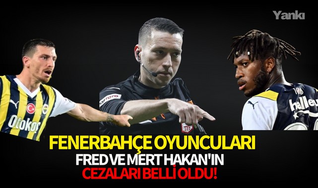 Fenerbahçe oyuncuları Fred ve Mert Hakan'ın cezaları belli oldu!