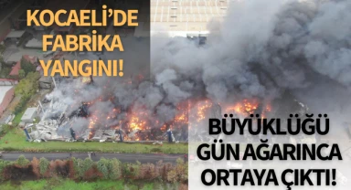 Kocaeli'de fabrika yangını!