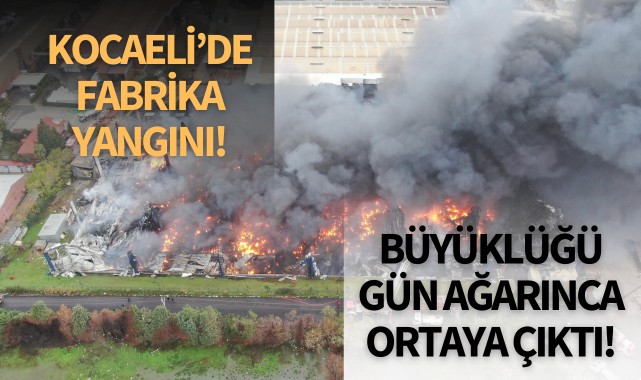 Kocaeli'de fabrika yangını!