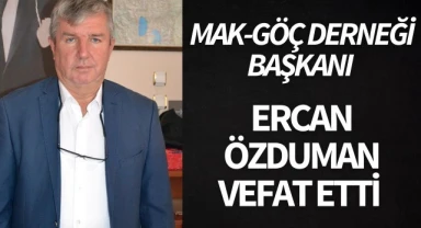 Mak-Göç Derneği Başkanı Ercan Özduman vefat etti