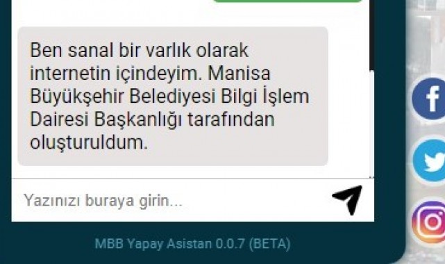Manisa Büyükşehir Belediyesinden 'Yapay Zeka Asistan Desteği'