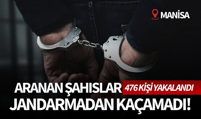 Manisa'da aranan şahıslar jandarmadan kaçamadı!