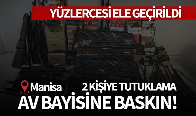 Manisa'da av bayisine baskın: 2 kişi tutuklandı!