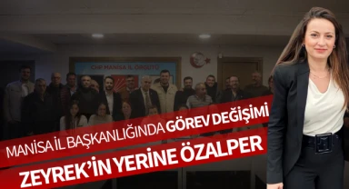 Manisa İl Başkanlığında görev değişimi: Zeyrek'in yerine Özalper