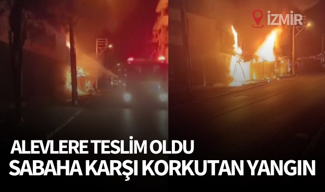 Sabaha karşı korkutan yangın!