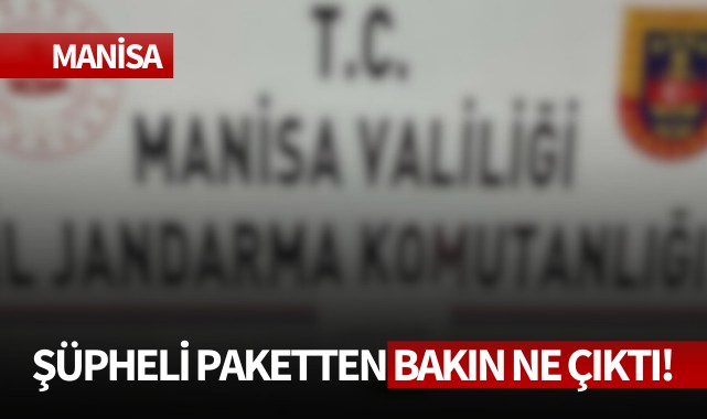 Şüpheli paketten bakın ne çıktı!