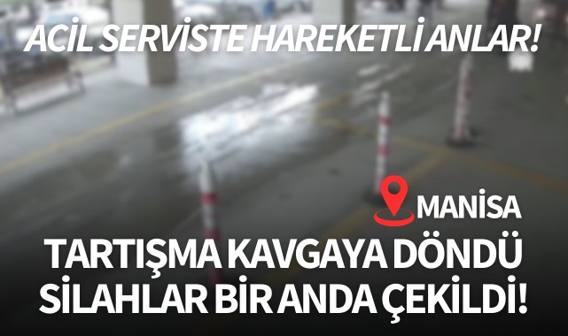 Tartışma kavgaya döndü silahlar bir anda çekildi!
