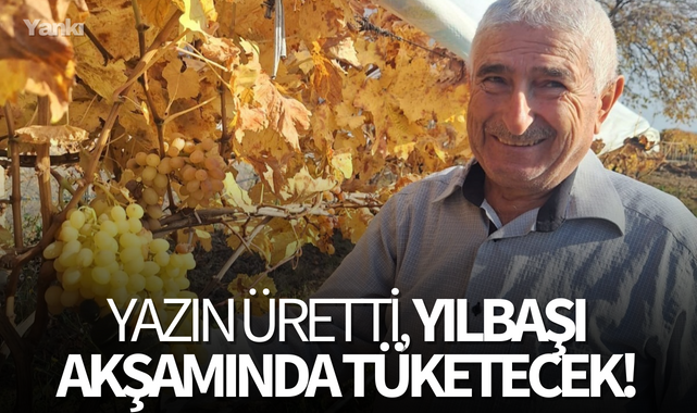 Yazın üretti, yılbaşı akşamında tüketecek!