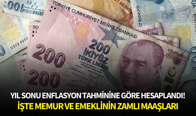 Yıl sonu enflasyon tahminine göre hesaplandı! İşte memur ve emeklinin zamlı maaşları