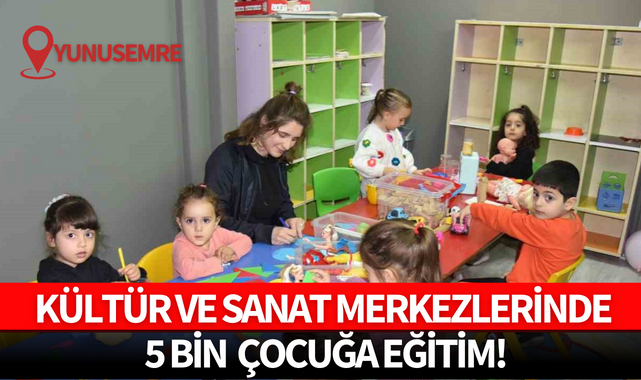 Kültür ve sanat merkezlerinde 5 bin çocuğa eğitim