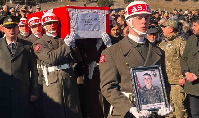 Doğum gününe 5 gün kala şehit olan Gülmez, son yolculuğuna uğurlandı