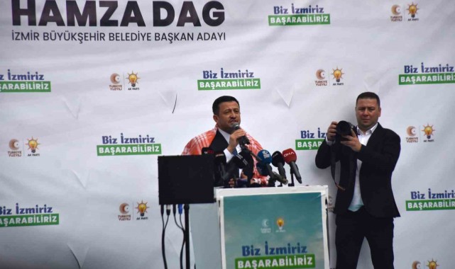 Hamza Dağ'dan İzmir'de mesaj: "Biz İzmir'iz başarabiliriz"