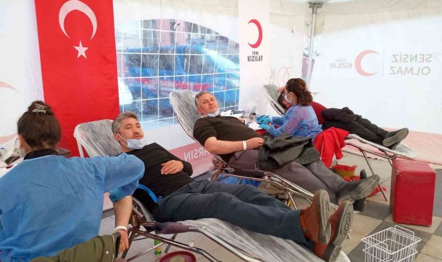 İlçede 46 ünite kan bağışında bulunuldu