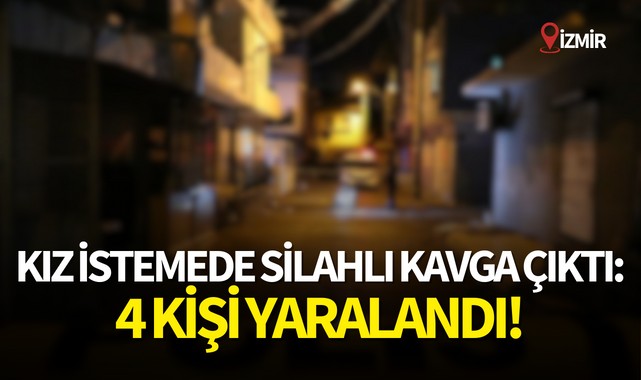 Kız istemede silahlı kavga çıktı:4 kişi yaralandı!