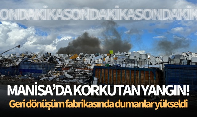 Manisa'da korkutan yangın!