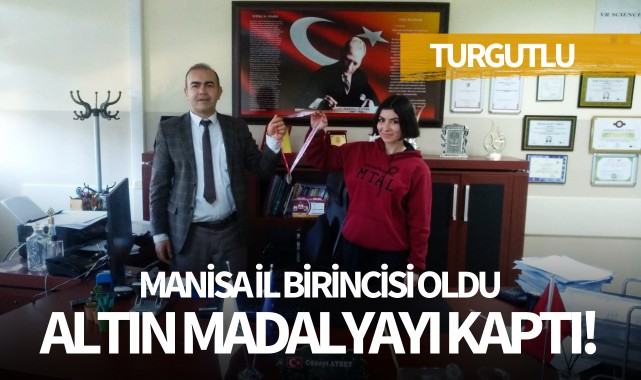 Manisa il birincisi oldu altın madalyayı kaptı