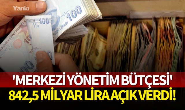 'Merkezi Yönetim Bütçesi' 842,5 milyar lira açık verdi!