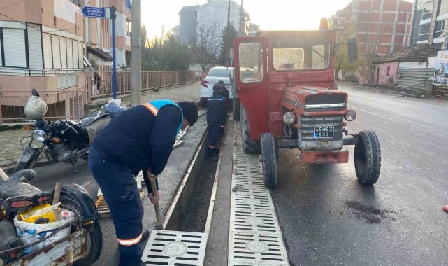 O ilçede taşkın önlemleri alındı