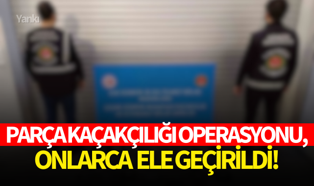 Parça kaçakçılığı operasyonu,onlarca ele geçirildi!
