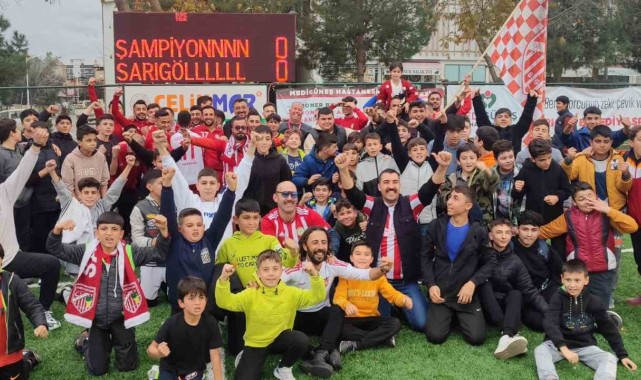 Sarıgöl Belediyespor ligi namağlup birinci bitirdi