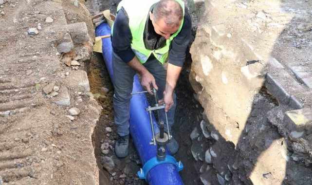 Tarihi dokuların yer aldığı Kumludere'de altyapı çalışması tamamlandı