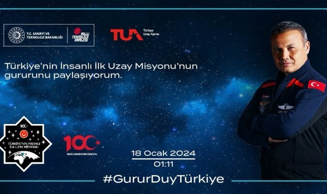 Türkiye'nin ilk uzay yolculuğu için hatıra bileti