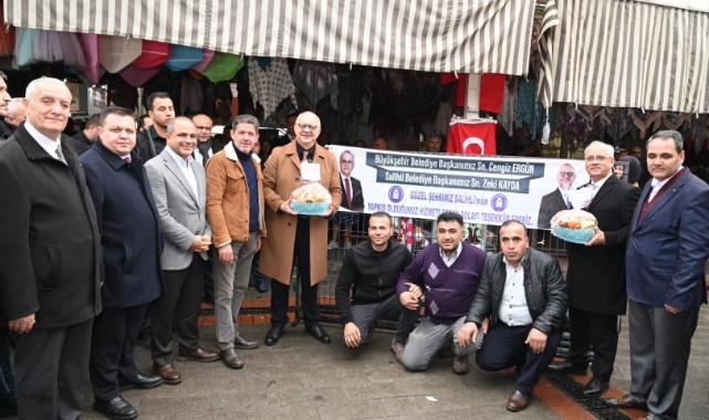 Cengiz Ergün Salihli'de davul zurnayla karşılandı