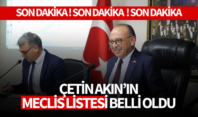 CHP'nin Turgutlu meclis listesi belli oldu...